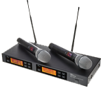 Dual-Funkmikrofone 823 MHz